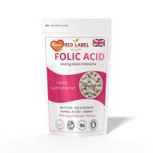 Folic Acid 400mcg – 90 High-Strength Tablets to Help Reduce Fatigue & Support Prenatal Health