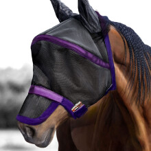 Harrison Howard Maskology Supreme Horse Fly Mask Stellar UV Protection with Detachable Nose Cover Well-Received 2-in-1 Mask Amethyst L Full