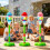(Pink) Adjustable Height Bubble Blower Tower Stand for Backyard Play and Summer Activities 3