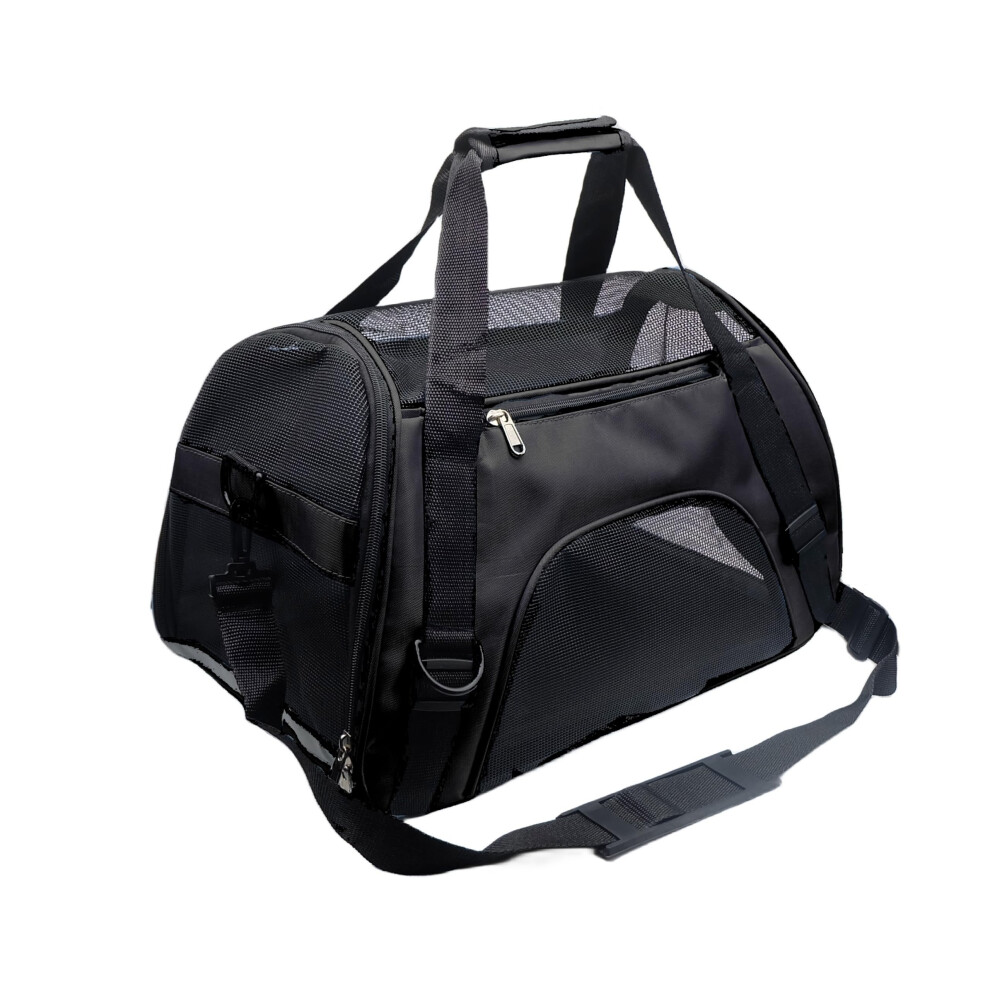 Tecageaon Pet Carrier Airline Approved Cat Carrier Dog Carrier For Medium Small Cats Small Puppy Kitten,Dog Cat Pet Travel Carrier (Medium,