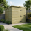 7 x 9 Pent Shed Tanalised (Single Door, No Windows) 1