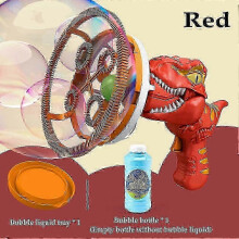 (Color box Red) Bubble Gun Bubble Machine Dinosaur Bubble Machine Toys Suitable for Children and Toddlers Bubble Gun Party Gifts Birthday s