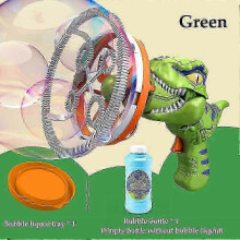 (Color box Green) Bubble Gun Bubble Machine Dinosaur Bubble Machine Toys Suitable for Children and Toddlers Bubble Gun Party Gifts Birthday s