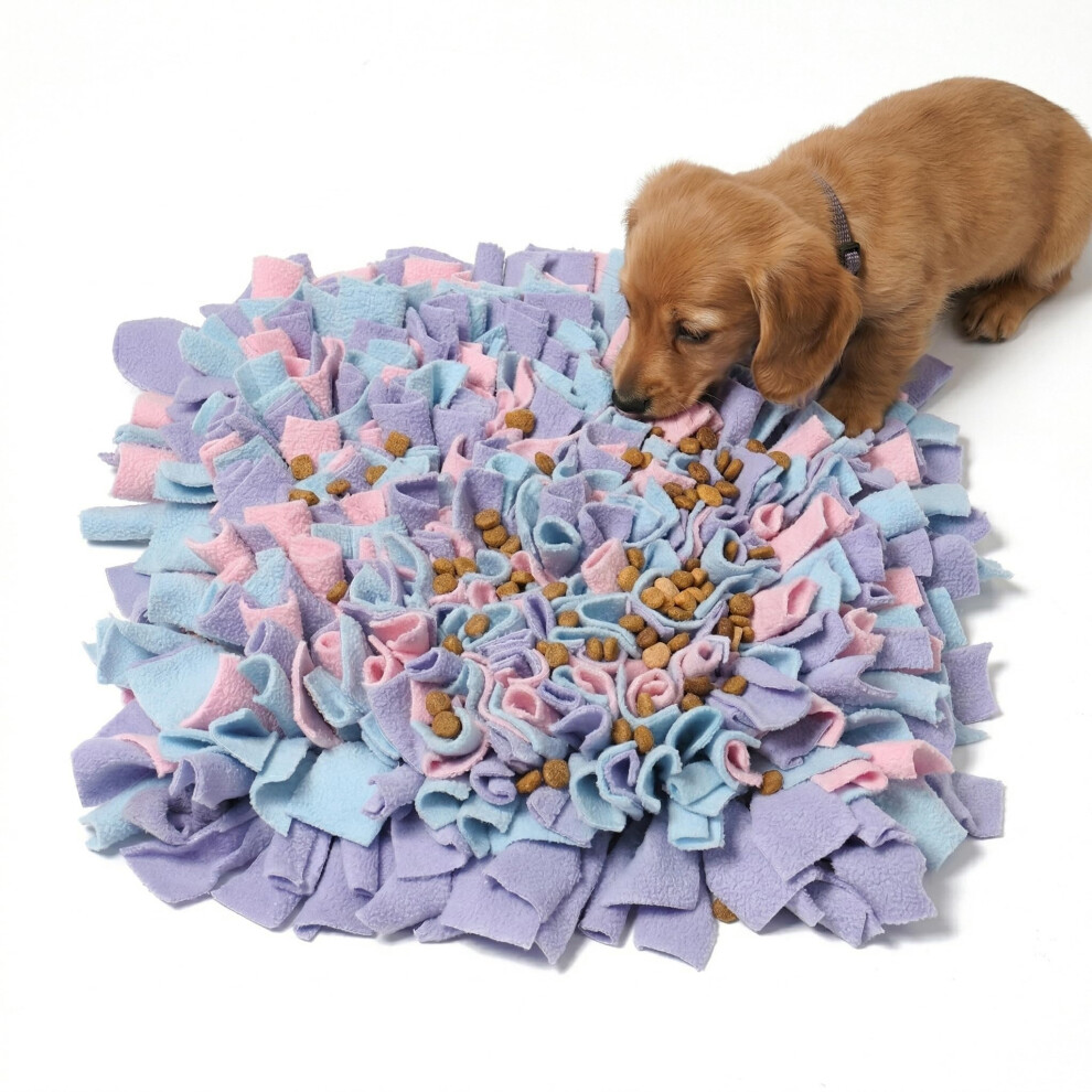 Yeakoo Dog Snuffle Mat, Hand Woven Dog Sniffing Pad Soft Pet Nose Work Smell Snuffling Mat Training Feeding Foraging Skill Blanket Pet Play