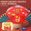 (20 holes) Simulation Firework Bubble Machine Automatic Circulation Soundable Bubble Blowing Toys for Garden Courtyard 2