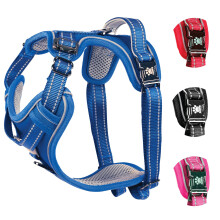 Elite Paws UK: Premium Metal Buckle Dog Harness, Strong, Safe, Padded, Comfortable, Adjustable, Reflective, Front/Back Lead Attachments, Soft Handle