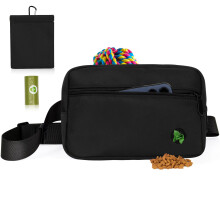 Dog Walking Bag with Carabiner, Puppy Training Bag Fanny Pack for Dogs Treats, D