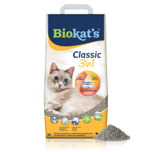 Biokatʼs Classic 3in1 with fragrance-free formula - Clumping cat litter with 3 different grain sizes - 1 bag (1 x 18 L)