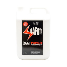 NAF Off Deet Power Performance Clear 5L – High-Strength Insect Repellent for Horses – With 19% DEET – Long-Lasting Protection Against Flies,