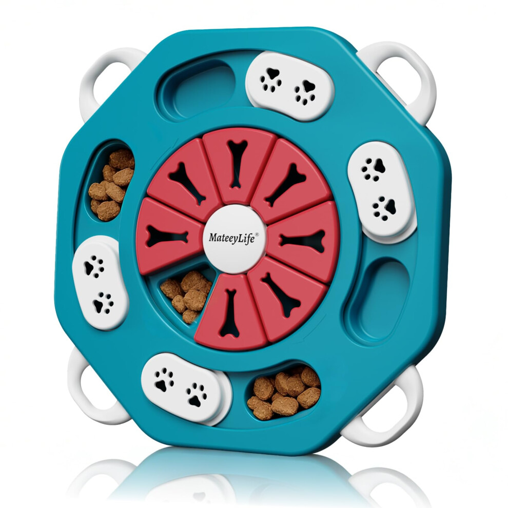 Mateeylife Dog Puzzle Toys Interactive Dog Toys Treat Dispensing Slow Feeder For Puzzle,Boredom Iq Training Brain Stimulation,Puppy Enrichme