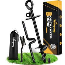 Dog Ground Anchor-Larger, 37cm Dog Stakes for Outside, Dog Tie Out Stake