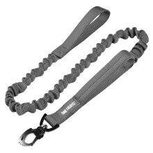 OneTigris Tactical Dog Training Leash Bungee Leash with 2 Control Handle Quick Release Nylon Leads Rope