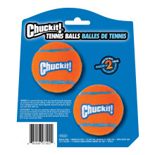 Chuckit! Tennis Ball – Lightweight Dog Toy for Fetch and Interactive Play, Compatible with Launcher, Medium, 6.5 cm (Pack of 2)