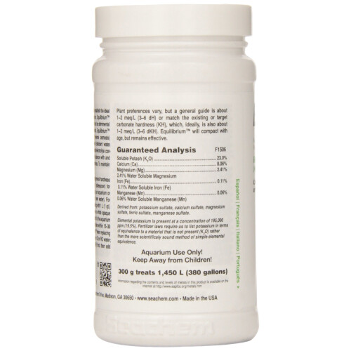Seachem Equilibrium Aquarium Water Conditioner, 300 g,white 2