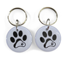 Compatible with Sureflap Surefeed Microchip RFID Collar Replacement Tags, Pack of 2, Waterproof, for Pets Without Microchip (White)