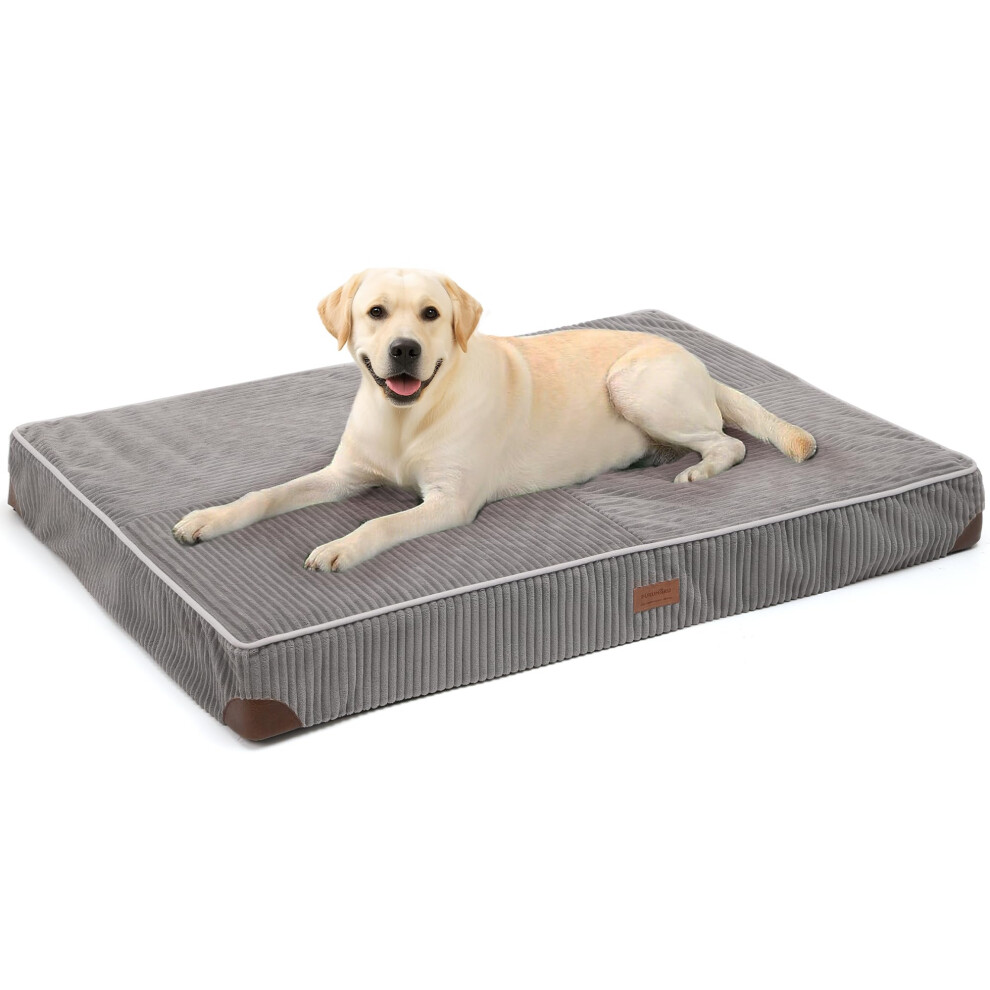 Fukumaru Dog Bed, Orthopaedic Bed In Soft Corduroy With Washable Cover, Waterproof And Removable Cover, Comfortable Dog Mat With Non-Slip Ba