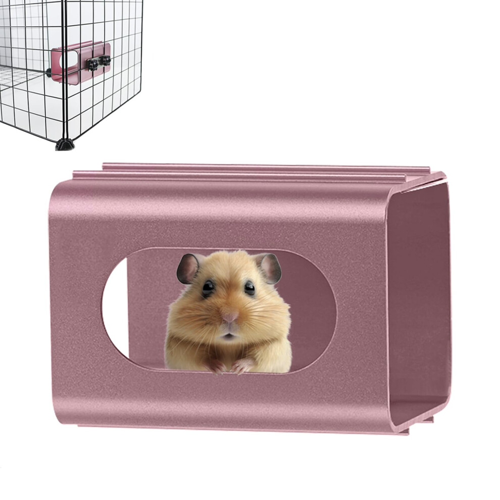 Pesandy Hamsters Cooling Tunnel, Hamsters Instant Cooling Metal House, Aluminum Hanging Hideout Toys For Small Animals Dwarf Hamster Syrian