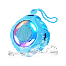 Portable Bluetooth Speaker IP67 for Shower, Deep Bass, HD Sound, Dynamic Light, TWS and 2000mAh Battery (blue)