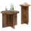 VidaXL vidaXL Side Table Set with Storage 2 pcs Smoked Oak Engineered Wood 3