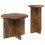 VidaXL vidaXL Side Table Set with Storage 2 pcs Smoked Oak Engineered Wood 5