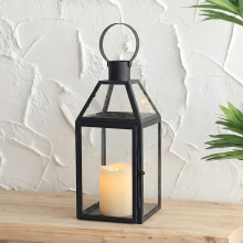 Candle Lantern 34cm High Metal Garden Lantern