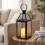 Candle Lantern 34cm High Metal Garden Lantern 2