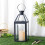 Candle Lantern 34cm High Metal Garden Lantern 4
