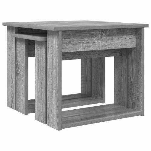 VidaXL vidaXL Coffee Table Set 2 pcs Grey Sonoma Engineered Wood 2