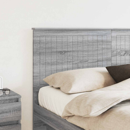 VidaXL vidaXL Headboard with Headboard Grey Sonoma 160 cm Engineered wood 1
