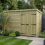 10 x 7 Pent Shed Tanalised (Double Door, No Windows) 1