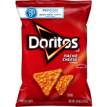 Doritos Flavored Tortilla Chips, Nacho Cheese, 2.62 Oz