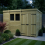10 x 7 Pent Shed Tanalised (Double Door, With Windows) 3