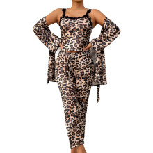 Women's Loungewear Set Leopard Design Cami Nightwear With-S