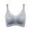 Women's Full Coverage Wireless Bra Push Up Without-Gray blue XL 1