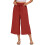 Damenhose, stilvolle und lässige Gaucho-Hose mit-Hellgrau S 11