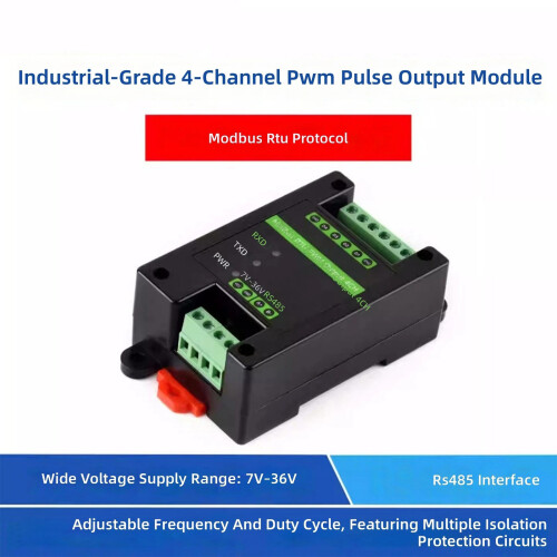 Industrial 4 Channel PWM Pulse Output Module With RS485 1
