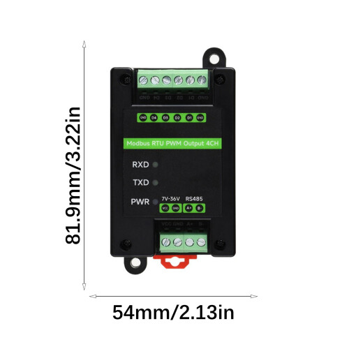 Industrial 4 Channel PWM Pulse Output Module With RS485 2