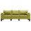 VidaXL vidaXL Sofa Green Fabric 3