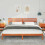 VidaXL vidaXL Bed Frame with Headboard Wax Brown 180 x 220 cm Solid Pine Wood 3