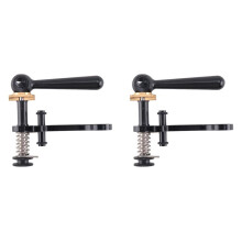 2X Titanium Axle Bike Seatpost Clamp for Folding Bike Bicycle Post Quick Release Clamp for 3SIXTY Black
