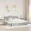 VidaXL vidaXL Storage Bed Grey Sonoma 200 x 200 cm Engineered Wood 3