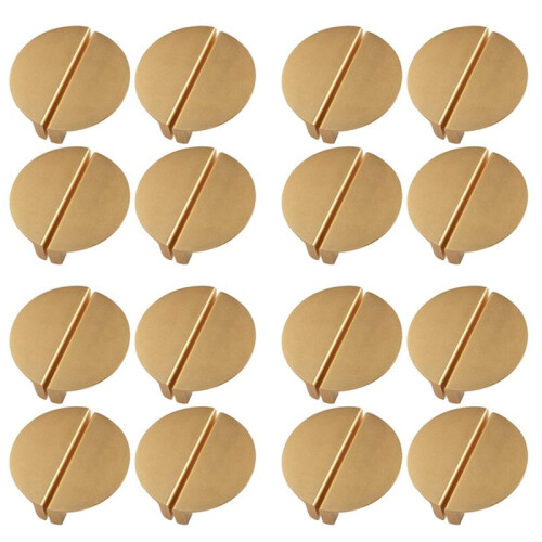 32Pack Champagne Gold Drawer Pulls,2.5 Inch Half Moon Cabinet Drawer Pulls Kitchen Handles
