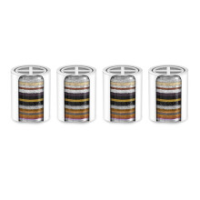 4X 20 Stage Replacement Shower Water Filter Cartridge (No Housing), Compatible with Any Shower Filter of Similar Design