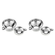 Funil de Conservas, 4 Pacotes de Suprimentos de Conservas de Aço Inoxidável Funil de Cozinha Funil de Vidro de Pedreiro Funil de Conservas