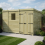 9 x 8 Pent Shed Tanalised (Double Door, With Windows) 1