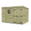 9 x 8 Pent Shed Tanalised (Double Door, With Windows) 2
