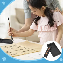Chinese Calligraphy Ink Stone with Ink Stick, Traditional Chinese Ink Stones Ink-Well Dish Sumi Ink Stone Tray