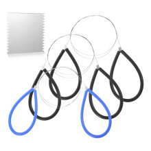 4 PCS Clay Wire Cutter, Pottery Wire Cutter Rubber Handle, Cheese Cut Tools for Clay Artist Sculpting Cheese Dough