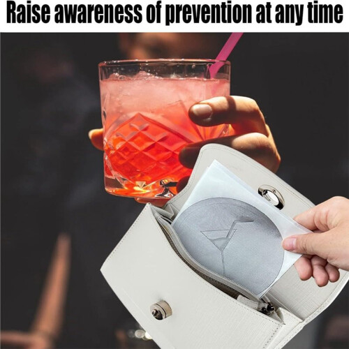 Protective Drink Cap 50 Pack, Covers for Alcohol Protection, Keeps Unwanted Items From Getting Into Cups