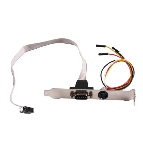 Cabo de Conexão PS/2 para Teclado e Mouse da Placa-Mãe 586 com Defletor para Porta com/Serial
